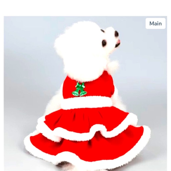 Christmas Ruffle Dress Measurements Included - Picture 1 of 3